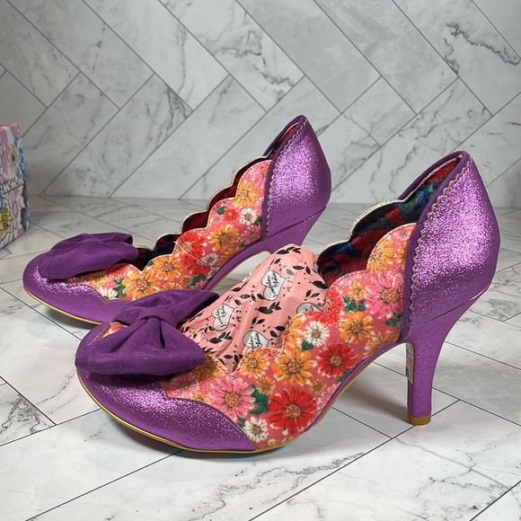 Irregular Choice Womens Shoes Heels Pumps Designer BEACH TRIP PINK 12M EU 43 - Picture 8 of 9